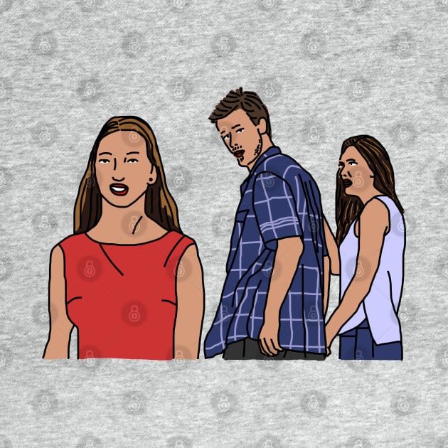 Distracted Boyfriend Memes Original Players by ellenhenryart